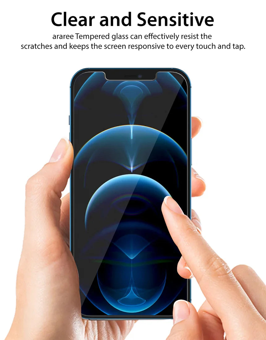 Araree Sub Core Tempered Glass For iPhone 12 Pro Max - Clear - Tashqila Araree Sub Core Tempered Glass For iPhone 12 Pro Max - Clear - Tashqila